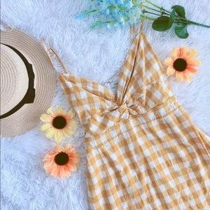 Yellow summer dress
